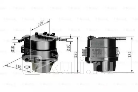0 450 907 007 - Фильтр топливный (BOSCH) Citroen C1 (2005-2014) для Citroen C1 (2005-2014), BOSCH, 0 450 907 007