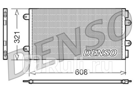 DCN09104 - Радиатор кондиционера (DENSO) Fiat Punto (1999-2010) для Fiat Punto (1999-2010), DENSO, DCN09104