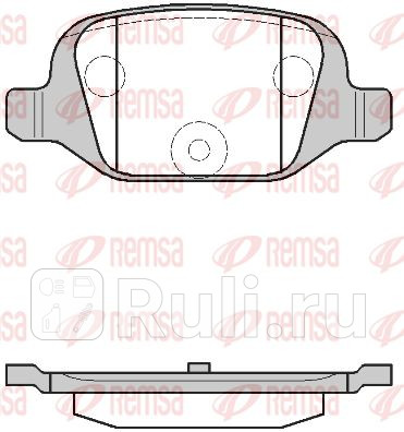 0727.00 - Колодки тормозные дисковые задние (REMSA) Fiat 500 (2007-2021) для Fiat 500 (2007-2021), REMSA, 0727.00