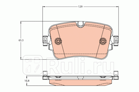 GDB2131 - Колодки тормозные дисковые задние (TRW) Audi Q8 (2018-2020) для Audi Q8 (2018-2021), TRW, GDB2131