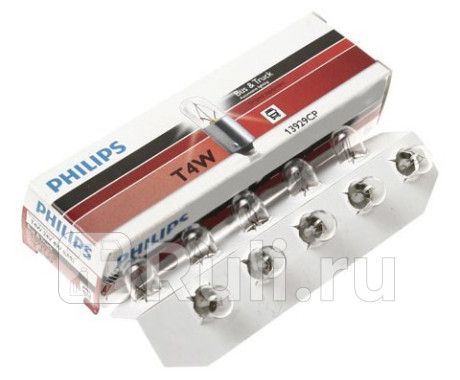13929 - Лампа T4W (4W) PHILIPS для Автомобильные лампы, PHILIPS, 13929