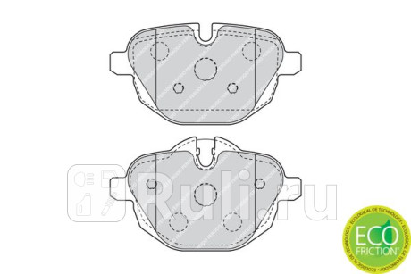 FDB4376 - Колодки тормозные дисковые задние (FERODO) BMW X3 G01 (2017-2020) для BMW X3 G01 (2017-2021), FERODO, FDB4376