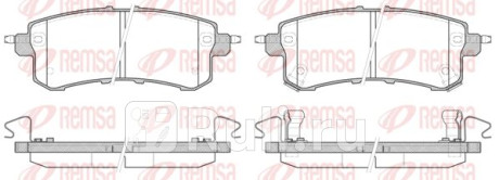 1447.02 - Колодки тормозные дисковые задние (REMSA) Nissan Patrol Y62 (2010-2016) для Nissan Patrol Y62 (2010-2016), REMSA, 1447.02