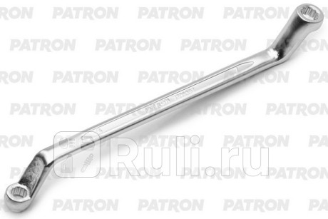 Ключ накидной изогнутый на 75 градусов, 6х7 мм PATRON P-7590607 для Автотовары, PATRON, P-7590607