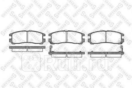 302 002-SX - Колодки тормозные дисковые задние (STELLOX) Mitsubishi Galant 9 (2003-2012) для Mitsubishi Galant 9 (2003-2012), STELLOX, 302 002-SX