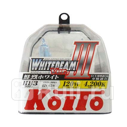 P0756W - Лампа HB3 (65W) KOITO Whitebeam III 4200K для Автомобильные лампы, Koito, P0756W