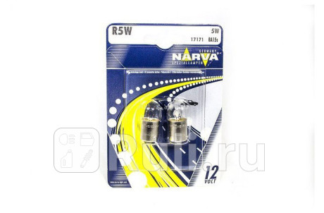17171 B2 - Лампа R5W (5W) NARVA 3300K для Автомобильные лампы, NARVA, 17171 B2