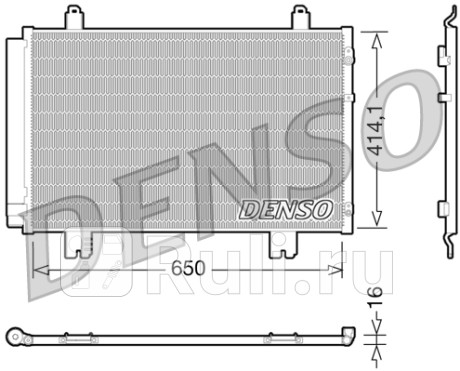 DCN51009 - Радиатор кондиционера (DENSO) Lexus LS 460 (2006-2012) для Lexus LS 460 (2006-2012), DENSO, DCN51009