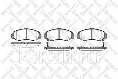 758 012-SX - Колодки тормозные дисковые передние (STELLOX) Honda Civic 4D (2005-2011) для Honda Civic 4D (2005-2011), STELLOX, 758 012-SX