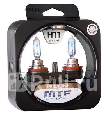 HRD1211 - Лампа H11 (55W) MTF Iridium 3300K для Автомобильные лампы, MTF, HRD1211