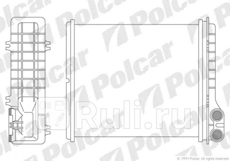6030N8-2 - Радиатор отопителя (SRLINE) Renault Espace (1991-1996) для Renault Espace 2 (1991-1996), SRLINE, 6030N8-2