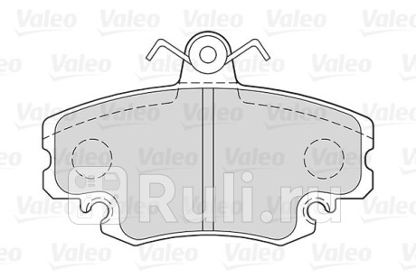 301002 - Колодки тормозные дисковые передние (VALEO) Renault Logan 1 Фаза 2 (2009-2015) для Renault Logan 1 (2009-2015) Фаза 2, VALEO, 301002