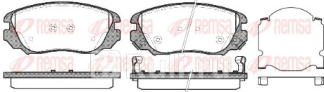 1385.02 - Колодки тормозные дисковые передние (REMSA) Chevrolet Malibu (2015-2020) для Chevrolet Malibu (2015-2020), REMSA, 1385.02
