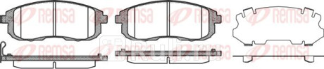 0293.11 - Колодки тормозные дисковые передние (REMSA) Nissan Tiida (2004-2014) для Nissan Tiida (2004-2014), REMSA, 0293.11