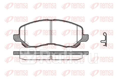 0804.12 - Колодки тормозные дисковые передние (REMSA) Mitsubishi Lancer 10 (2007-2015) для Mitsubishi Lancer 10 (2007-2015), REMSA, 0804.12