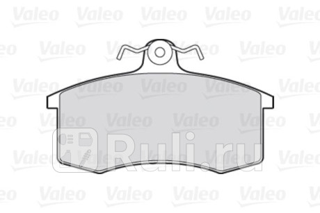301406 - Колодки тормозные дисковые передние (VALEO) Lada Priora (2007-2018) для Lada Priora (2007-2018), VALEO, 301406
