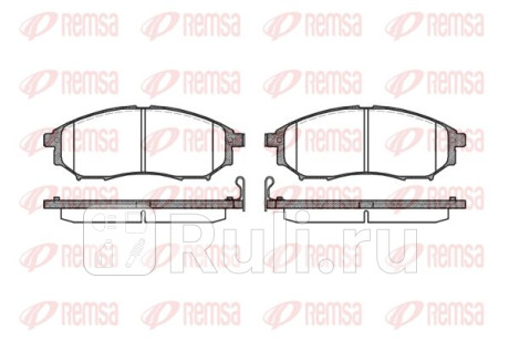0852.14 - Колодки тормозные дисковые передние (REMSA) Nissan Navara (2004-2015) для Nissan Navara D40 (2004-2015), REMSA, 0852.14