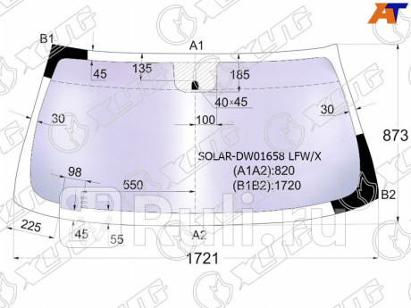 SOLAR-DW01658 LFW/X - Лобовое стекло (XYG) Chevrolet Tahoe 900 (2006-2014) для Chevrolet Tahoe 900 (2006-2014), XYG, SOLAR-DW01658 LFW/X