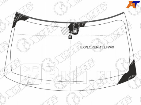 EXPLORER-11 LFW/X - Лобовое стекло (XYG) Ford Explorer 5 (2015-2017) для Ford Explorer 5 (2015-2017) рестайлинг, XYG, EXPLORER-11 LFW/X